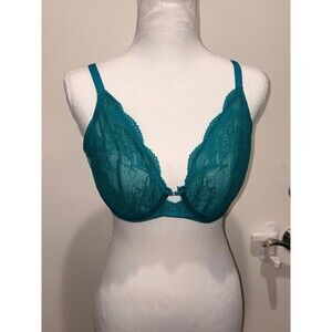 Auden underwire Teal lace Bra 38C EUC
